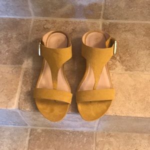 Yellow sandals